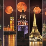 Puzzle Lune rouge 1500 pièces ART PUZZLE