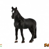 Figurine de cheval noir en plastique 13 cm