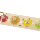 Puzzle en bois à poignées Fruits