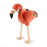 flamant rose en peluche 46 cm écoresponsable de Rappa