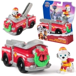 Paw Patrol camion de pompiers de Noël avec figurine de Marcus