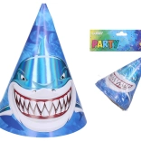 Chapeaux de fête avec requin, 15 cm, 6 pcs