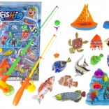 Ensemble de jeux de pêche pratiques 11 pcs. Accessoires pour poissons Bateau