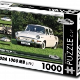 Puzzle RETRO-AUTA Škoda 1000 MB (1965) – 1000 pièces