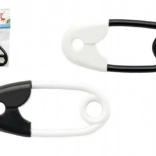 Hochet en forme d’épingle noir et blanc 12 cm