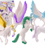 Ensemble de figurines Licorne Pégase Blanc Ailes Magiques