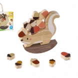 Bino jeu d’équilibre écureuil en bois