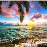 Peinture diamant – coucher de soleil au paradis 30 × 40 cm