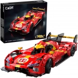 Kit de construction CaDA Blazing Flame voiture de course 1:10, 1518 pièces (rouge, 51 cm)