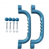 Poignées en plastique turquoise pour aires de jeux pour enfants