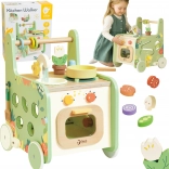 Cuisine en bois et trotteur Classic World 2-en-1