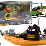 Ensemble de jeu militaire avec figurines et accessoires