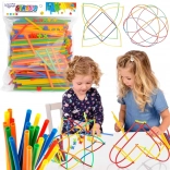 Woopie Pailles de Construction Colorées 500 pcs