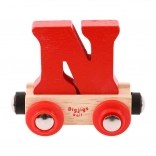 Bigjigs Rail wagon avec la lettre N pour circuit de train en bois