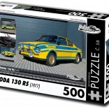 puzzle retro-auta škoda 130 rs 500 pièces