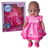Woopie Royal tenue rose pour poupée avec petit lapin 43–46 cm