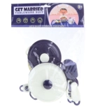 Set de vaisselle de cuisine pour enfants 9 pcs bleu et blanc