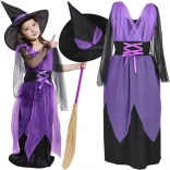 Costume de sorcière pour fille avec chapeau