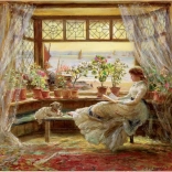 Puzzle Lire à la fenêtre 1000 pièces Anatolian