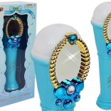 Microphone bleu magique avec miroir et lumières USB