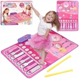 WOOPIE tapis musical pour enfants 2-en-1 piano et batterie interactifs