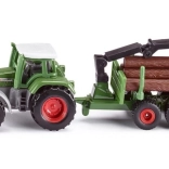 Siku Farmer tracteur avec remorque forestière – modèle en métal