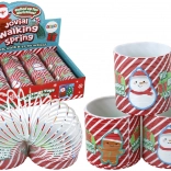 ressort culte rouge‑blanc à motif festif 6 cm