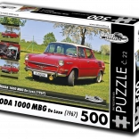 RETRO-AUTA puzzle Škoda 1000 MBG De Luxe 500 pièces