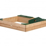 Bac à sable en bois AXI avec espace de rangement et bâche