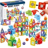 Woopie construction magnétique 3D – piste à billes éducative 170 pièces