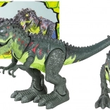 Dinosaure marcheur T‑Rex à piles avec lumières et sons – vert