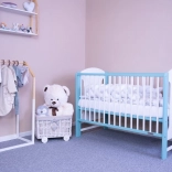 Lit bébé New Baby Elsa blanc–menthe