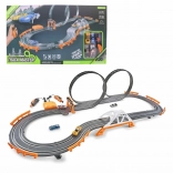 Circuit de voitures avec adaptateur ou piles pour enfants à partir de 6 ans