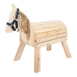 Cheval compact en bois pour enfants