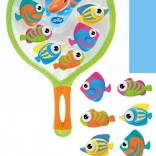 Poissons plongeurs avec épuisette