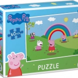 Puzzle Peppa Pig Joies arc-en-ciel 60 pièces