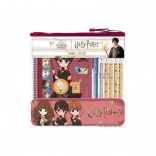 Set scolaire et créatif HARRY POTTER dans une trousse en plastique 24 × 24 × 3 cm