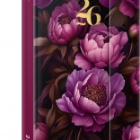 Agenda hebdomadaire Notique Fleurs violettes 2026, 13 x 21 cm