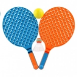Ensemble de raquettes en plastique pour soft tennis avec balle et volant