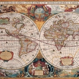 Puzzle carte antique du monde 2000 pièces EUROGRAPHICS