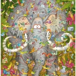 Puzzle Heye Vie d’éléphant 1000 pièces