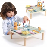 Viga PolarB table d’activités éducatif en bois avec labyrinthe à billes et xylophone