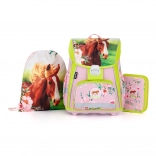 Set scolaire PREMIUM CHEVAL – cartable, trousse et sac