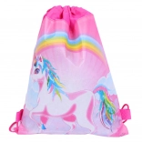 Sac d’école pour chaussures et tenue de sport avec motif Licorne 35 x 27 cm