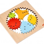 Spirographe en bois GOKI – kit de dessin créatif pour enfants