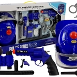 Set de police avec casque et jouets à piles