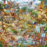 Puzzle 2000 pièces Safari exotique