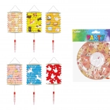 Lampion cylindre Animaux 16 cm