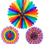 Décoration suspendue en papier 50 cm – assortiment de couleurs