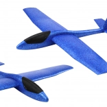 Grand planeur en polystyrène bleu 68 cm